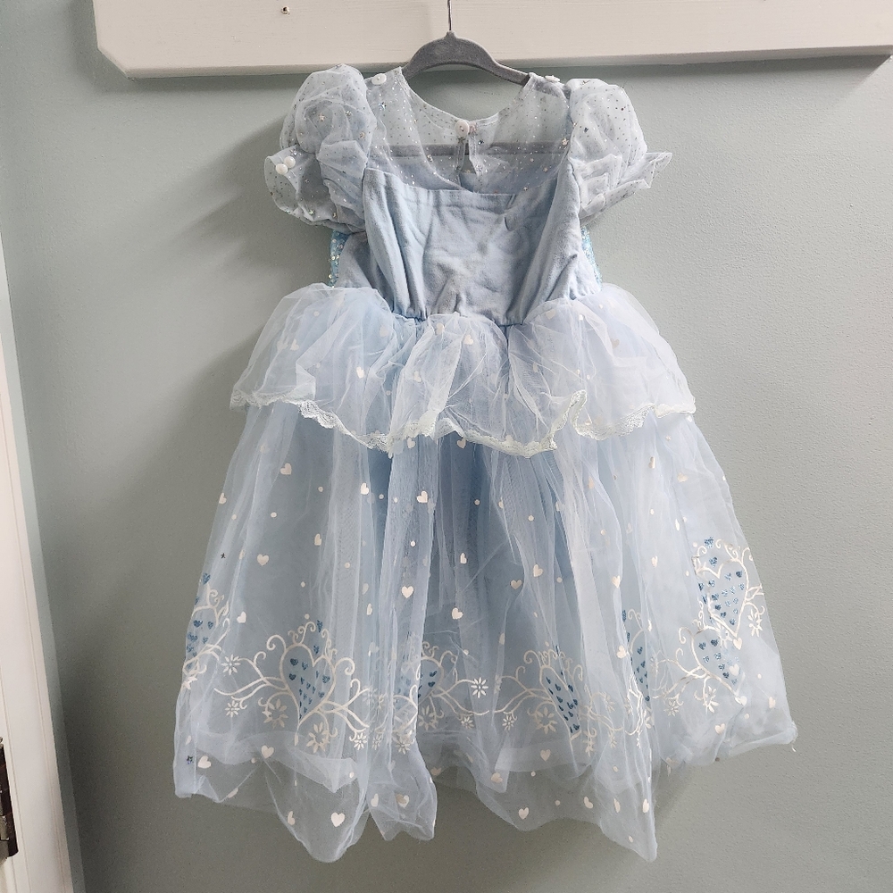 Sparkling Blue Cinderella Princess Dress for Kids - Picture 3 of 8